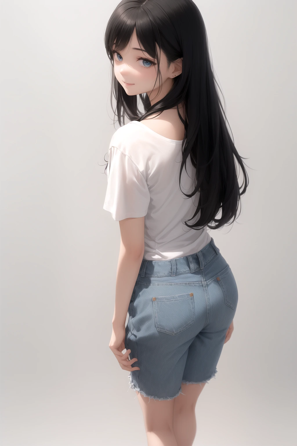 歩き去りながら振り返る