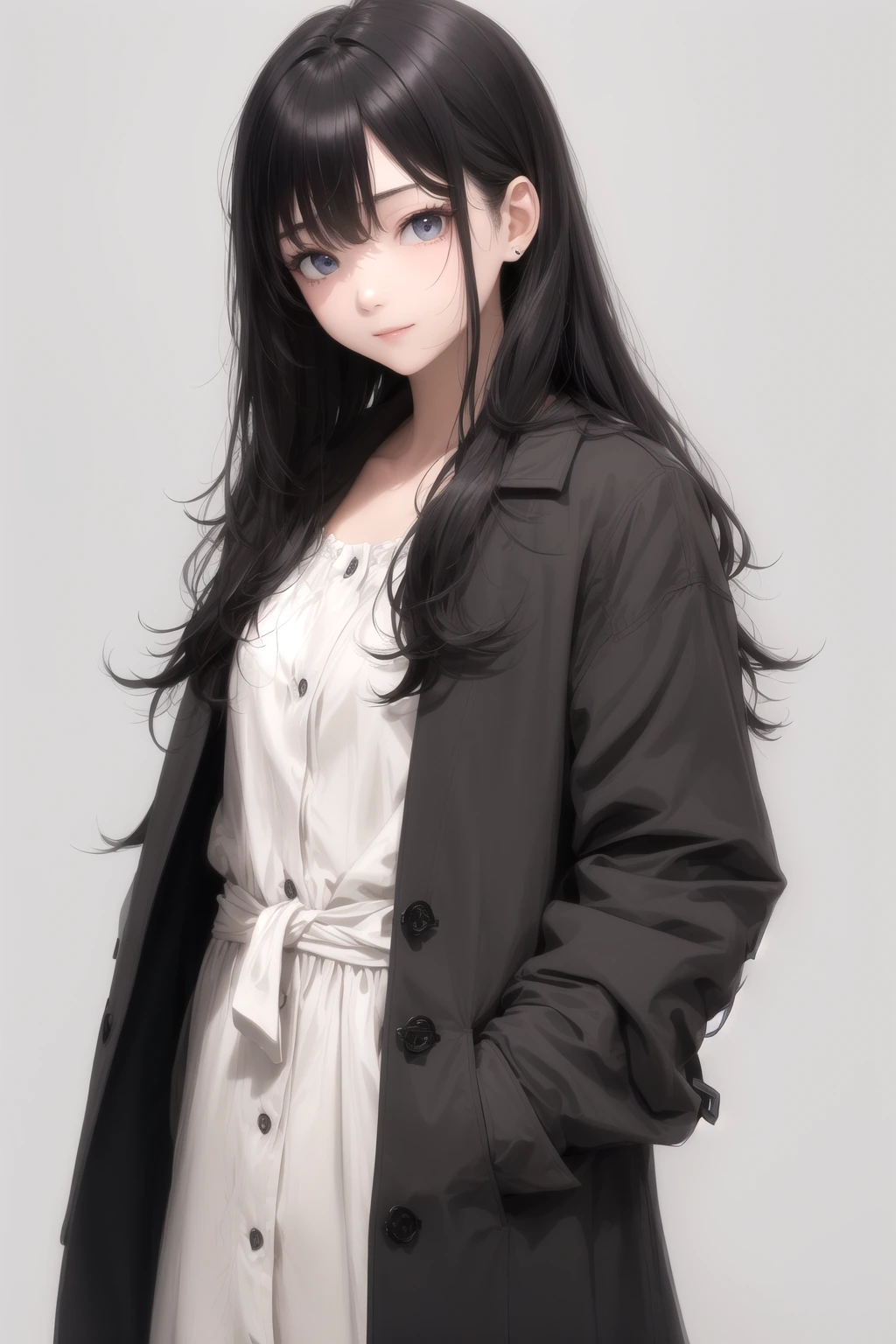 ノーカラーコート