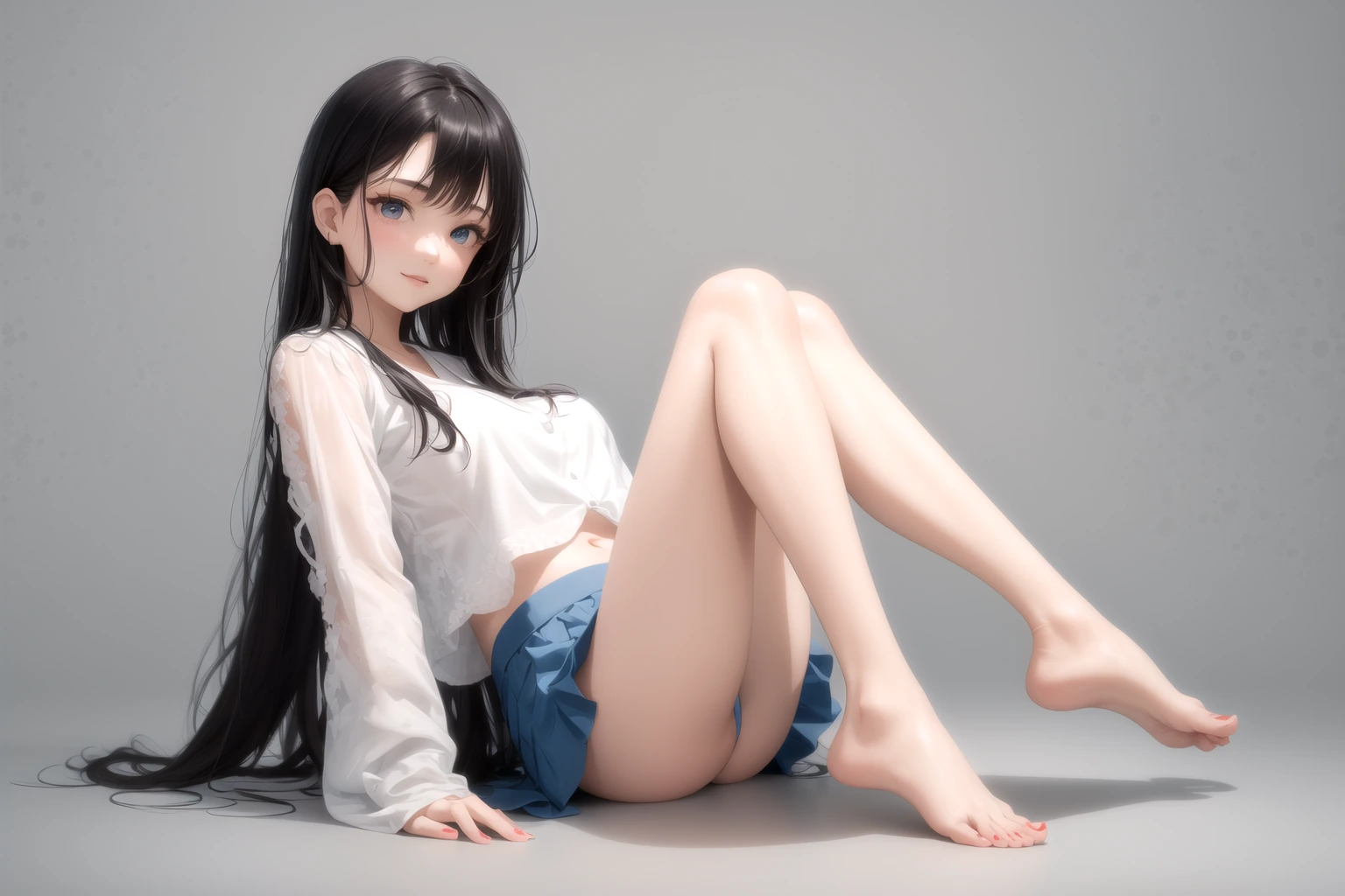 うつ伏せ足パタパタ