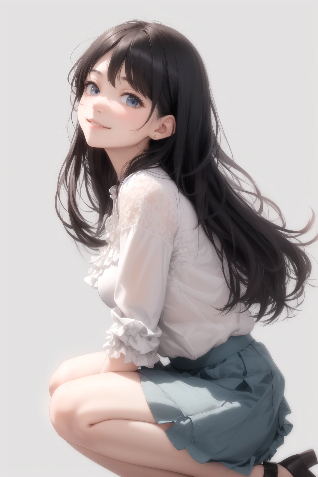 見上げる