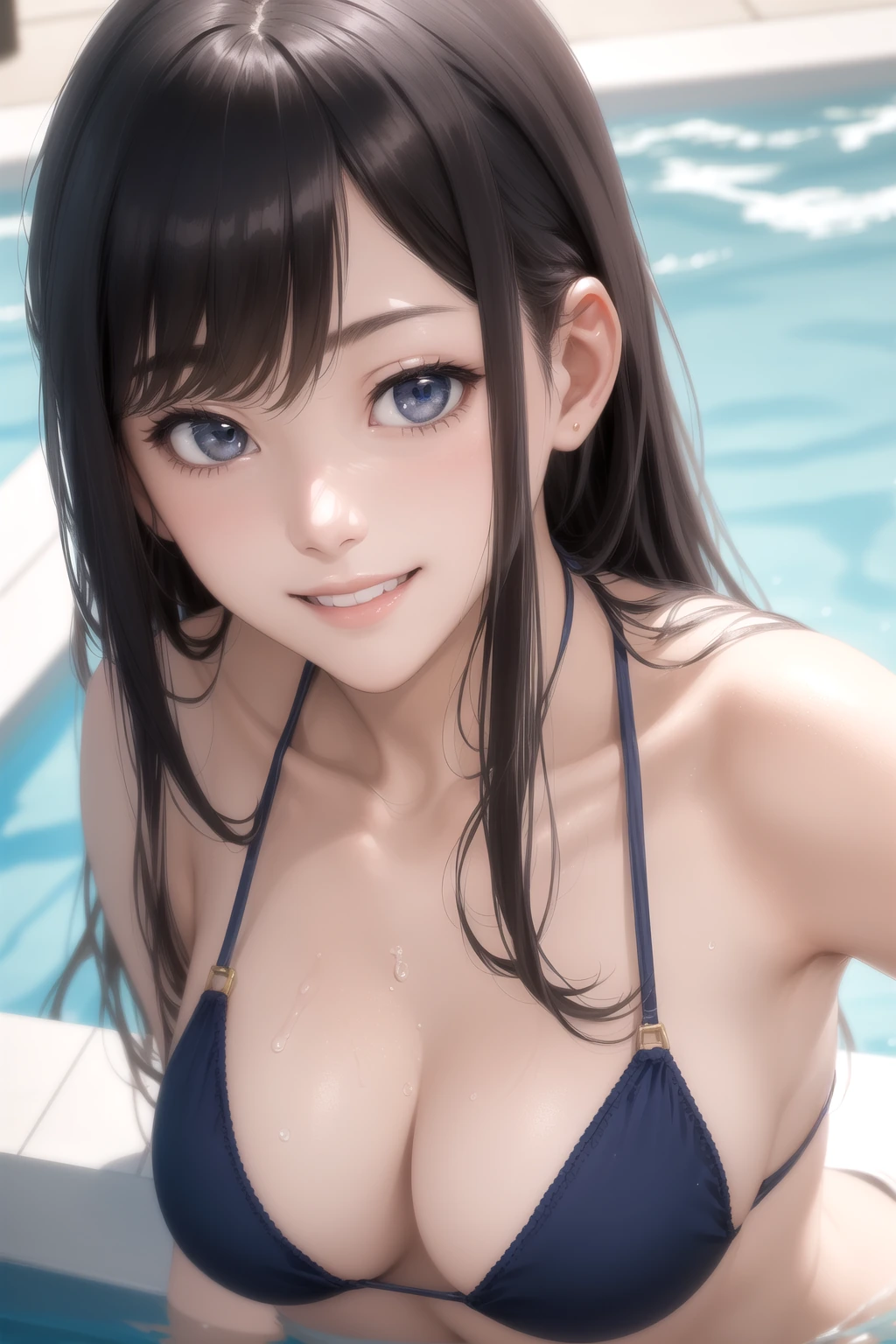 水面から上半身
