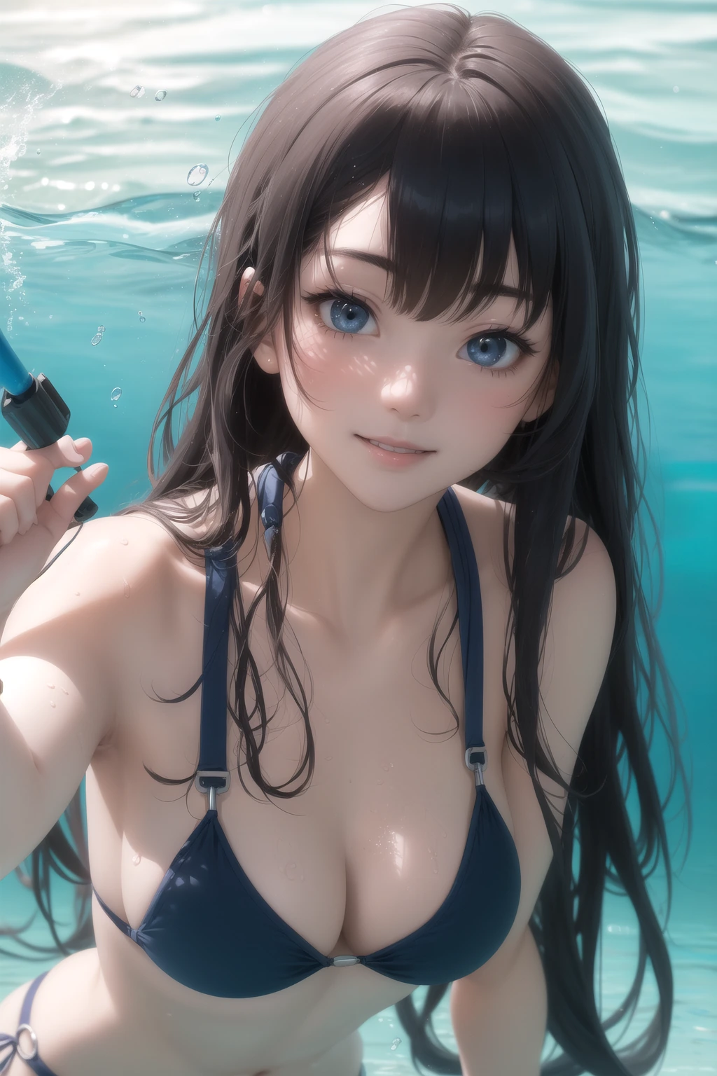 シュノーケル装備を持つ