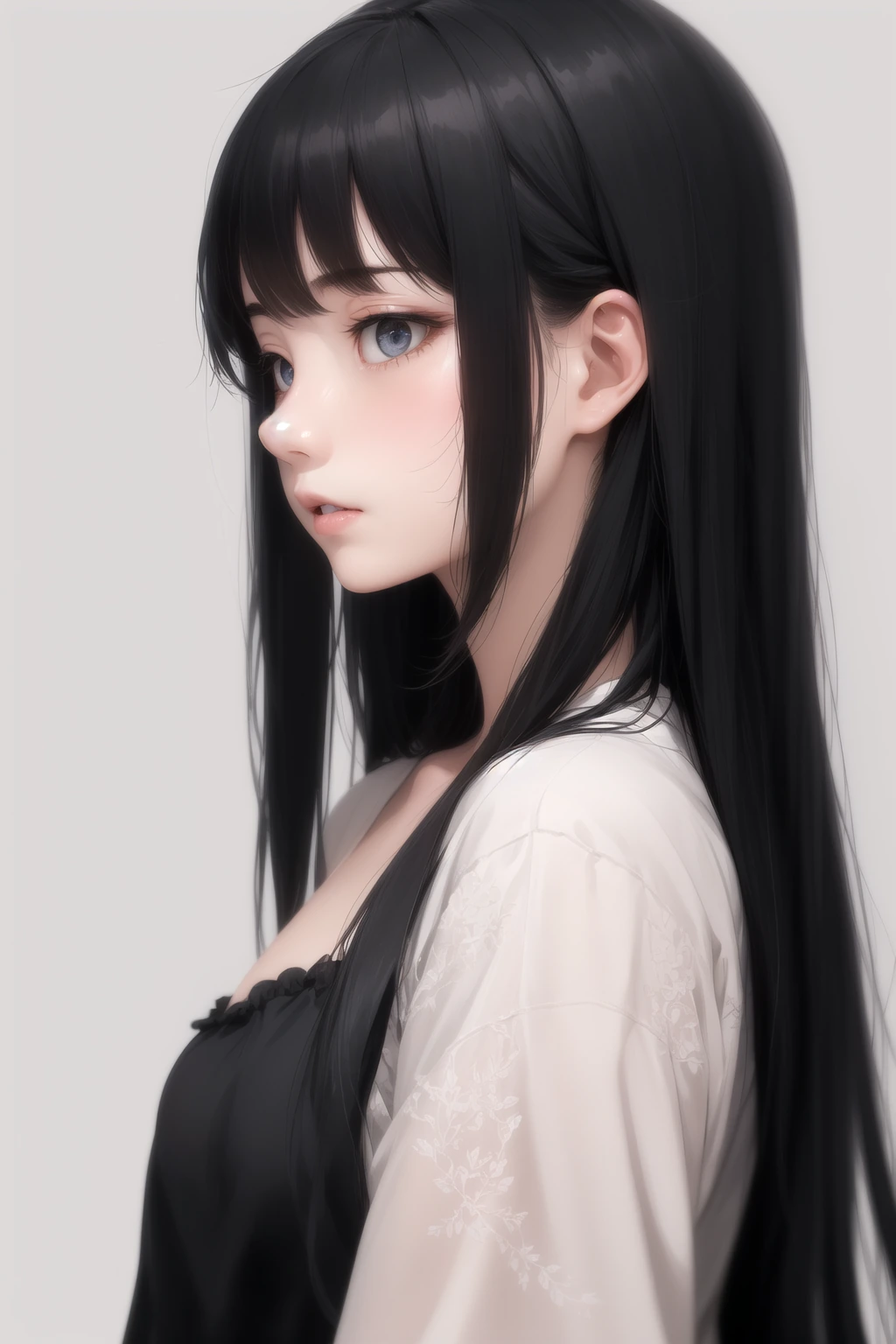 横顔(右向き)