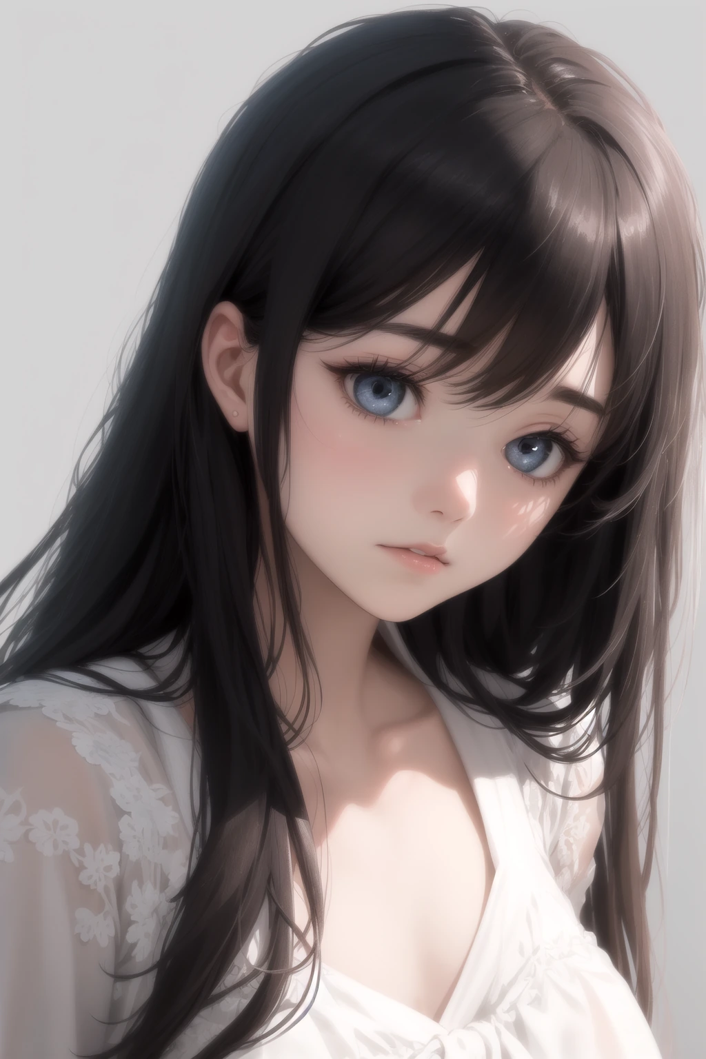 上目遣い×寄り