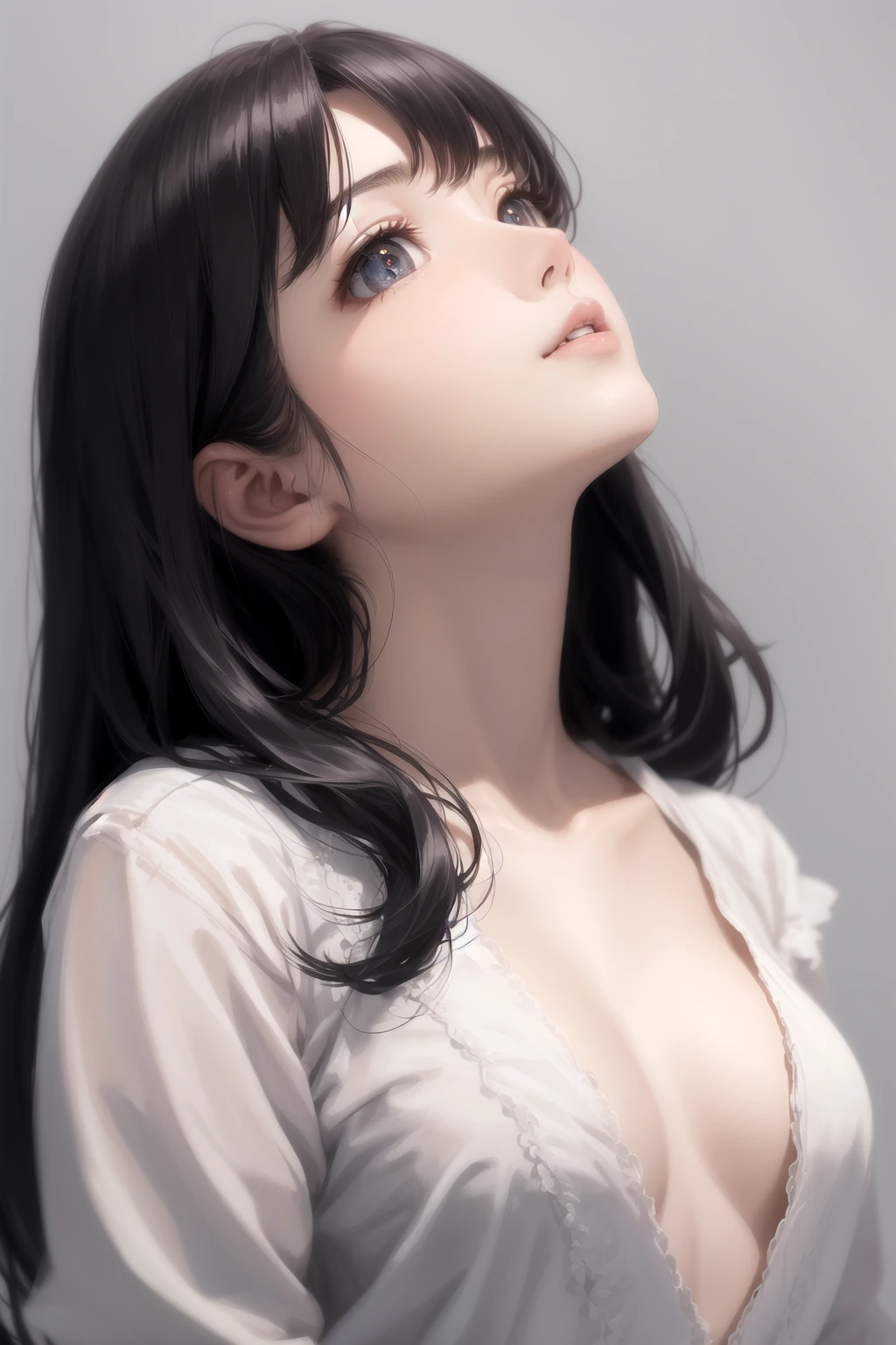 空を見上げる