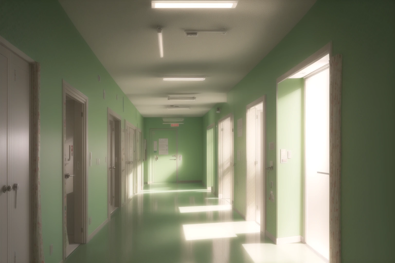 病院の廊下