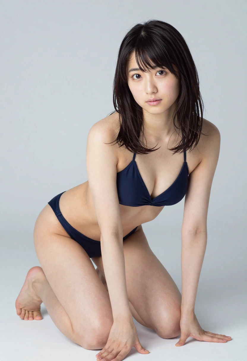 四つん這い気味