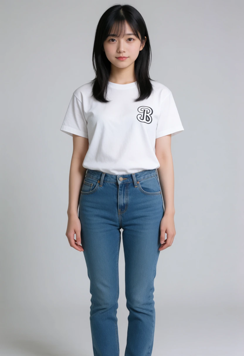 白ロゴTシャツ