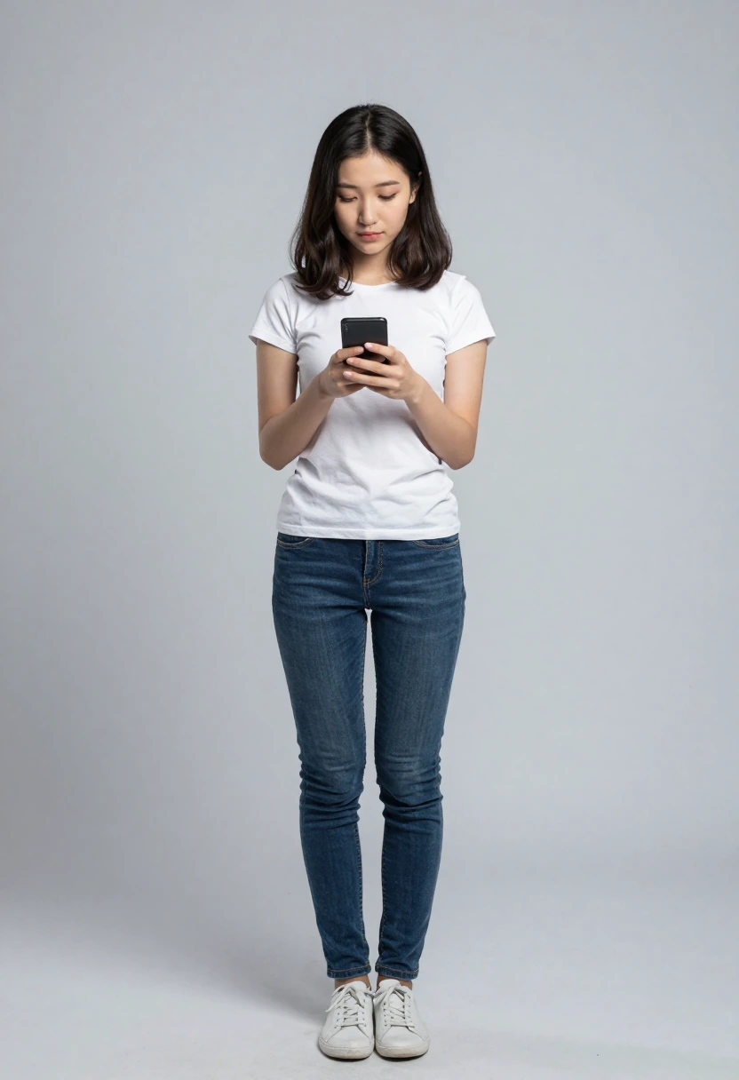 スマホを見る