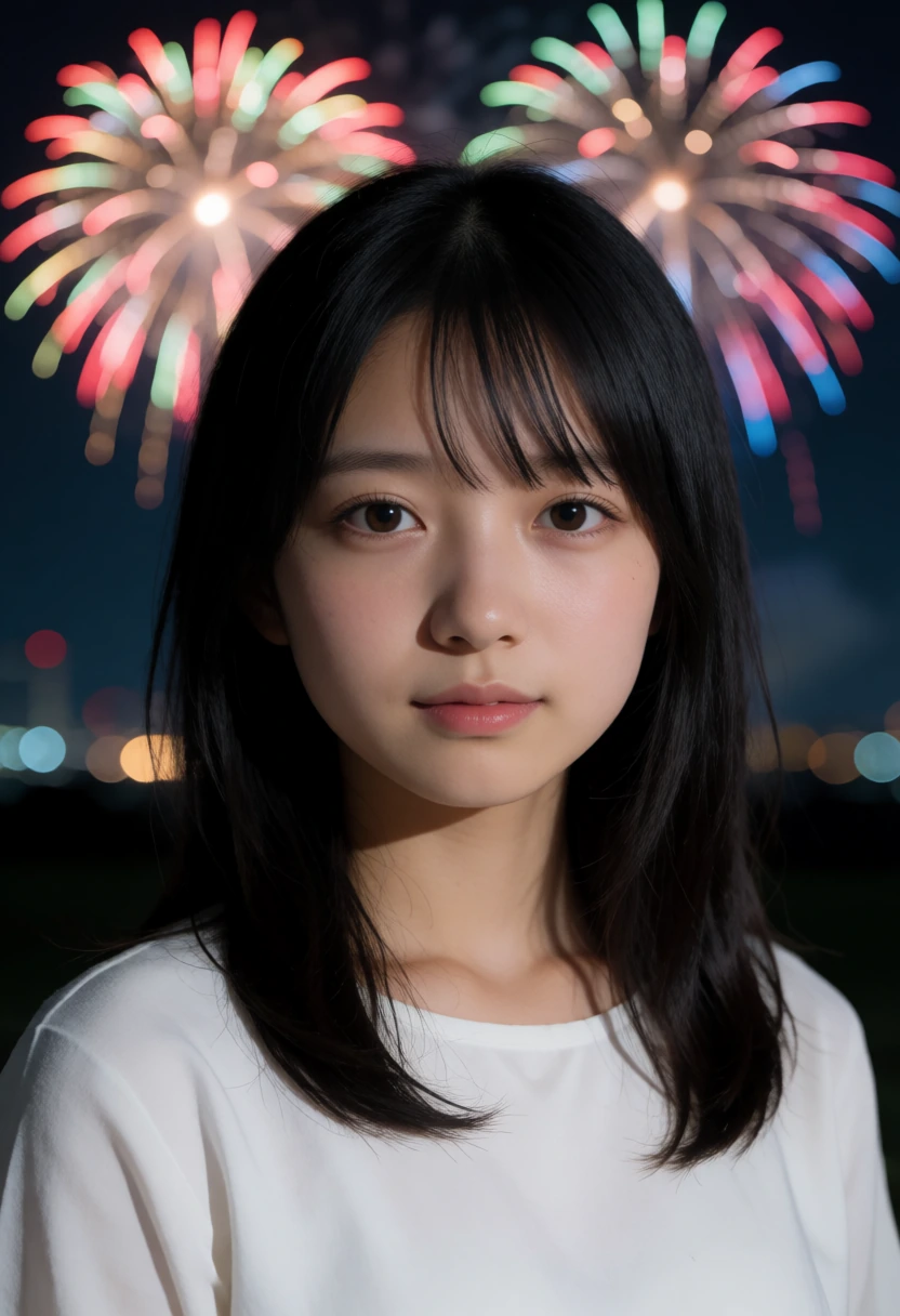 花火の光