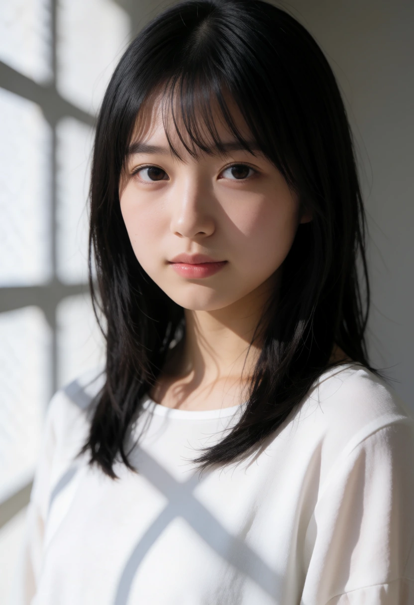 窓枠の影