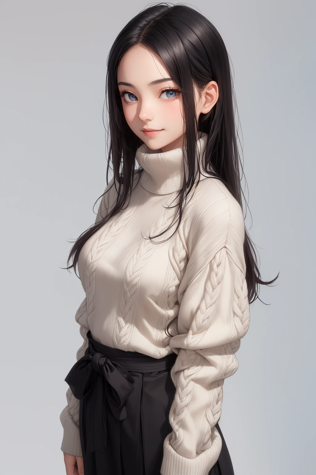 タートルネックニット