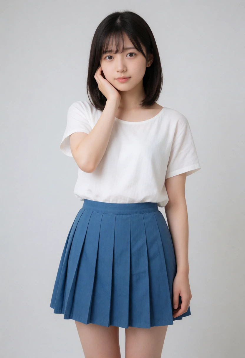 片手ほおづえ