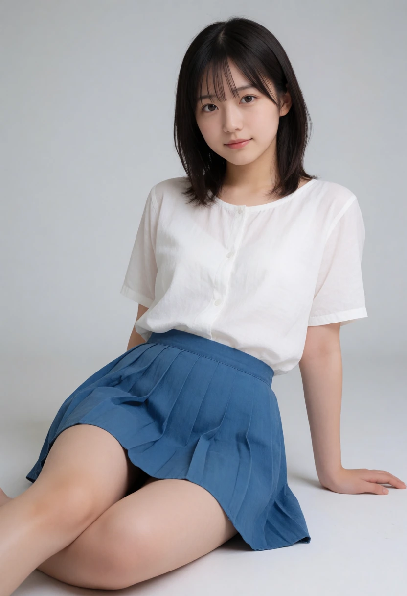 後ろ手で寄りかかる