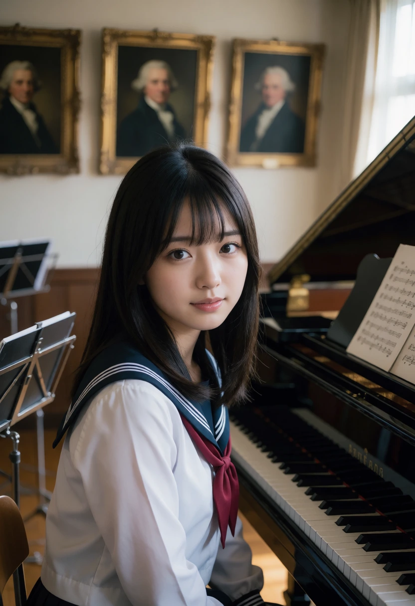 音楽室・音に聴き入る