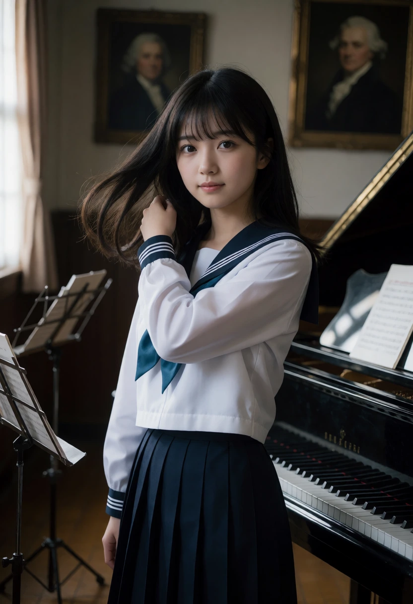 音楽室・白セーラー