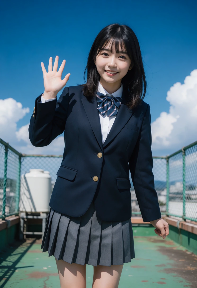 屋上・シングル2つボタン(紺)