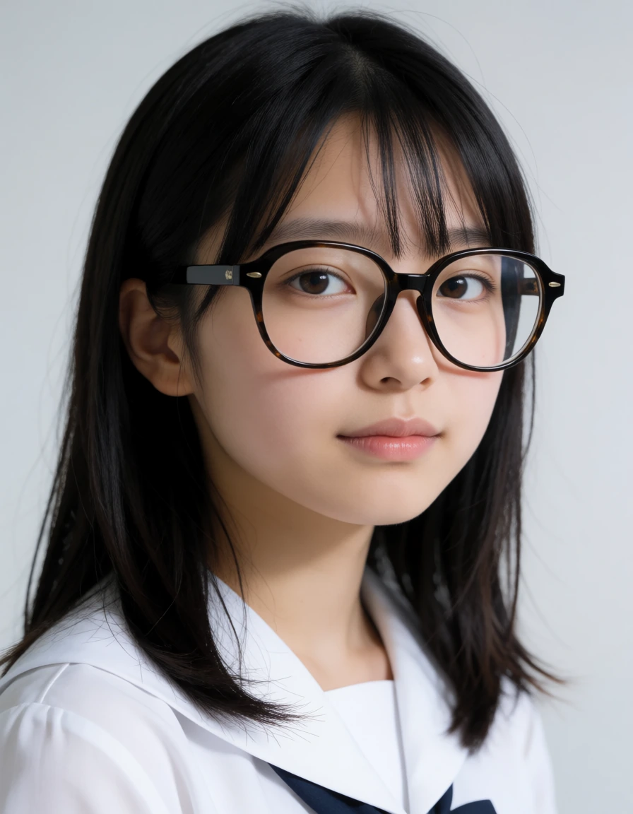 伊達メガネ(度なし・大きめ)
