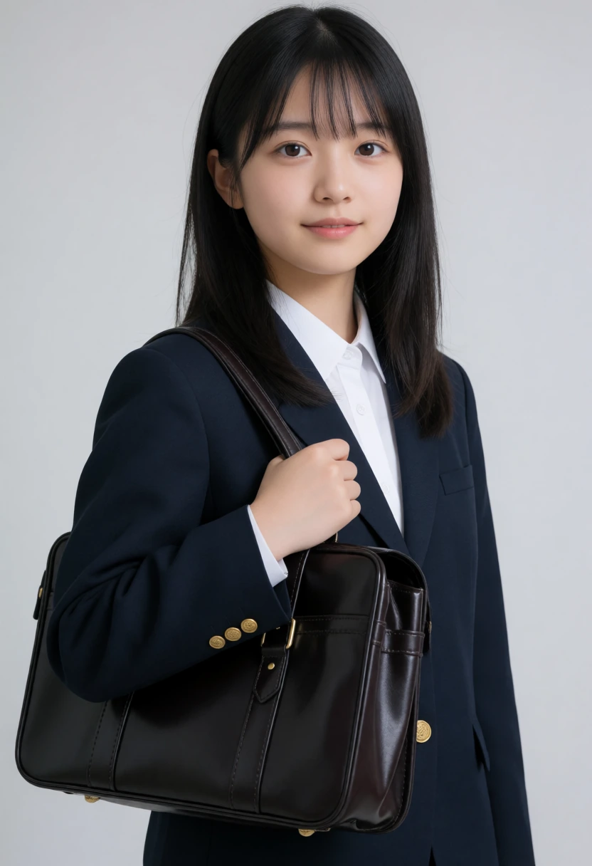 革製学生カバン(手提げ)