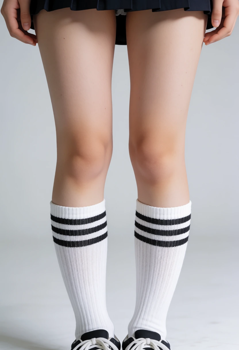 3本ライン入りソックス