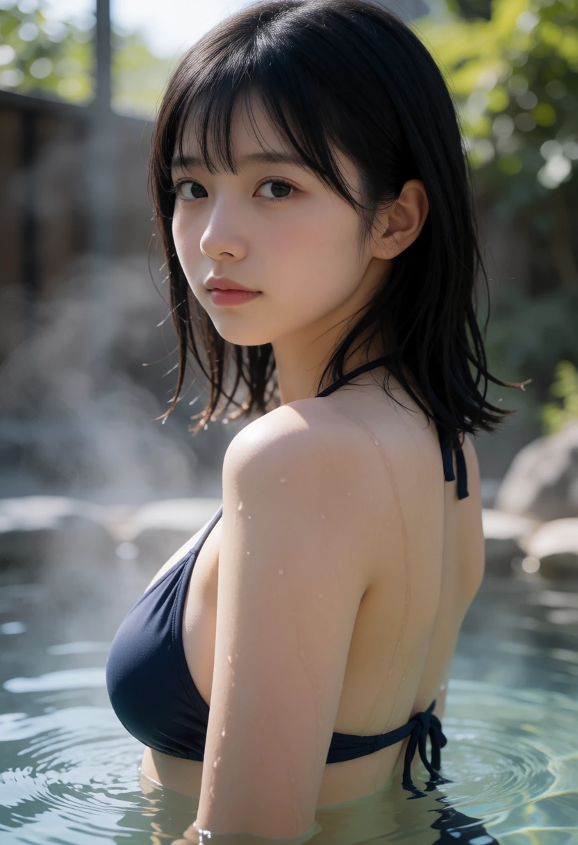 湯気越しに振り返る