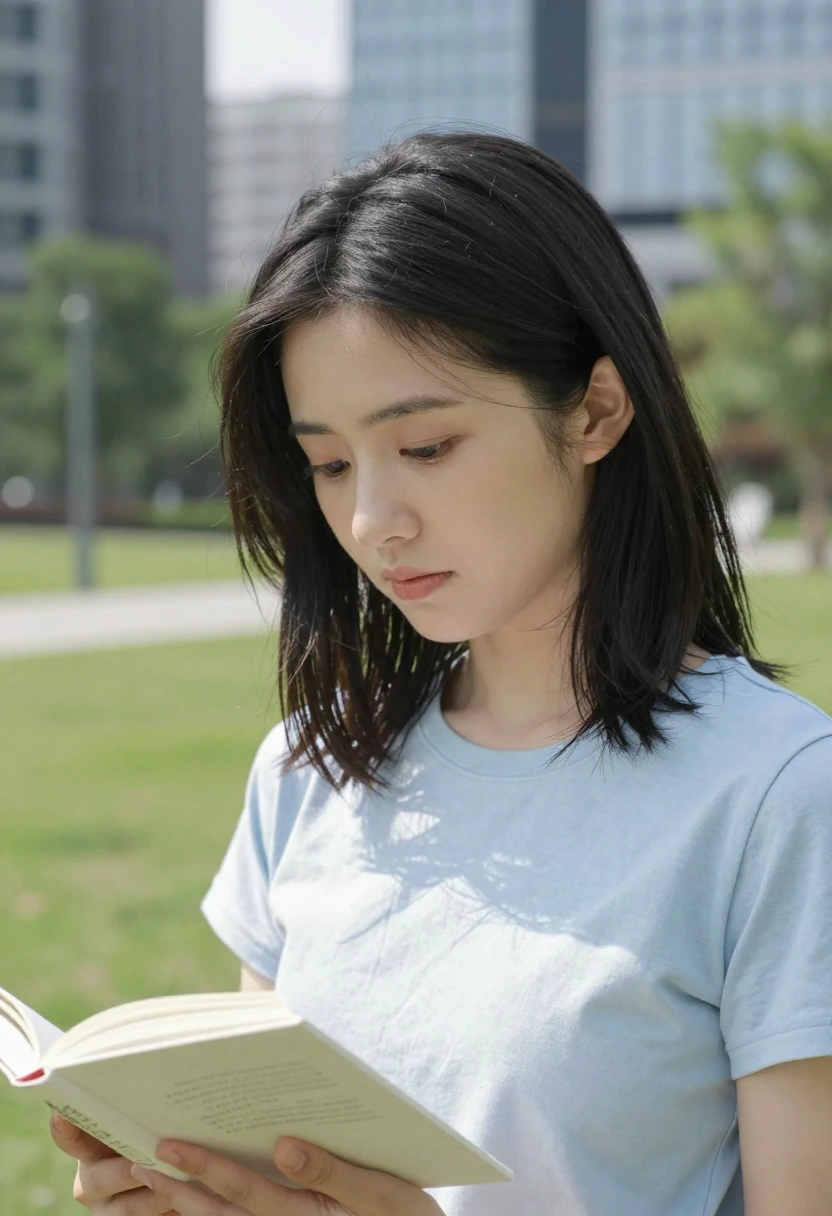 本を見る