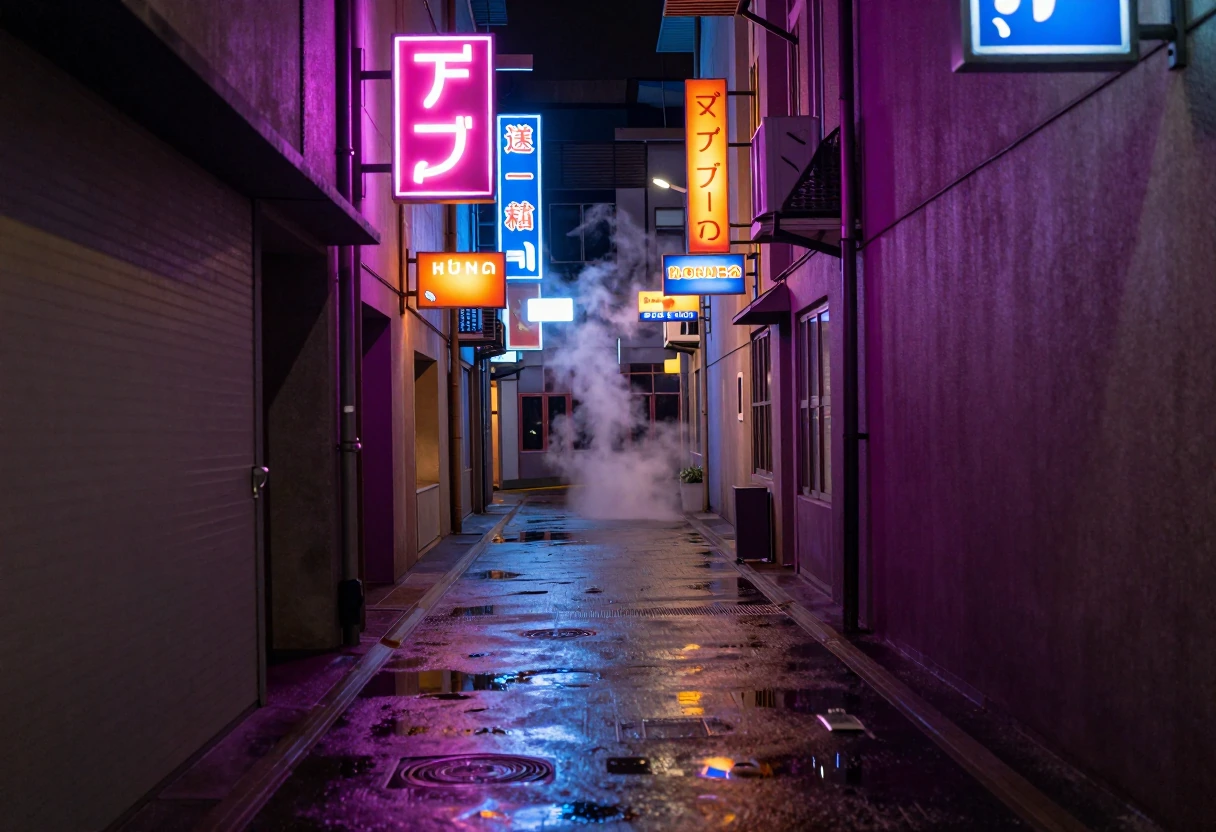 ネオン路地