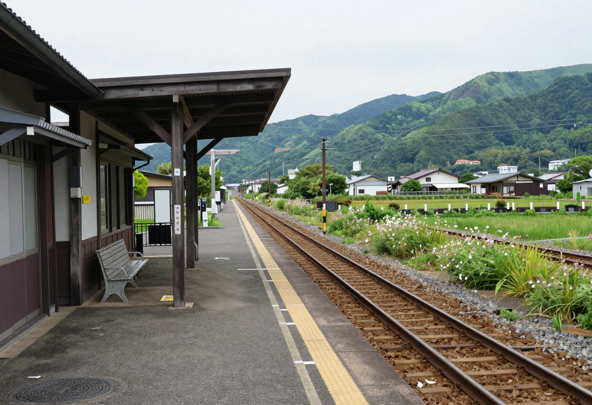 ローカル線の駅