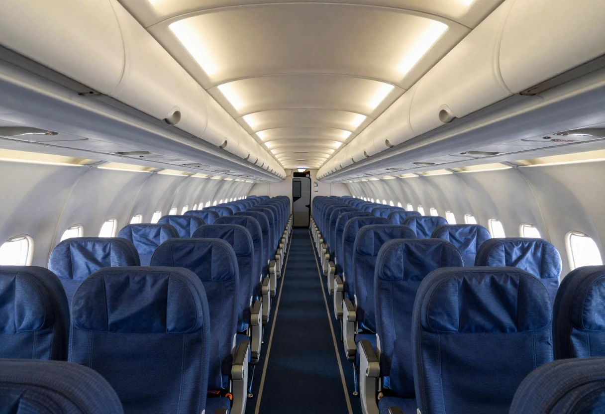 飛行機の機内